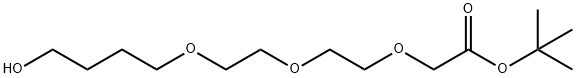 tert-butyl 2-(2-(2-(4-hydroxybutoxy)ethoxy)ethoxy)acetate Structure