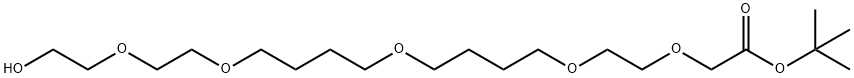tert-butyl 21-hydroxy-3,6,11,16,19-pentaoxahenicosanoate Structure