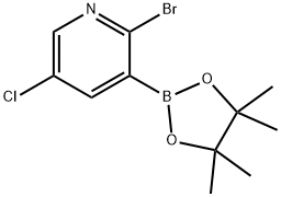 2-Bromo-5-chloropyridine-3-boronic acid pinacol ester Struktur