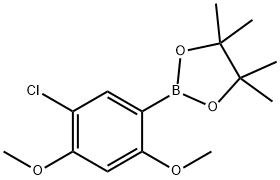 5-Chloro-2,4-dimethoxyphenylboronic acid pinacol ester Struktur