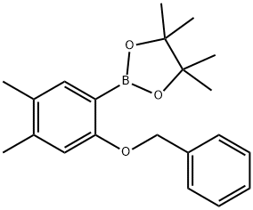 2-Benzyloxy-4,5-dimethylphenylboronic acid, pinacol ester Struktur