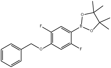 2,5-二氟-4-苄氧基苯基硼酸频哪醇酯,2121514-83-6,结构式