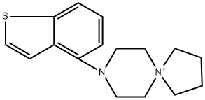 8-(benzo[b]thiophen-4-yl)-5,8-diazaspiro[4.5]decan-5-ium chloride Struktur