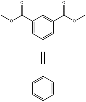 5-(2-苯基-1-乙炔基)-间苯二甲酸二甲酯, 217655-36-2, 结构式