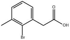 2-bromo-3-methylphenylacetic acid Structure