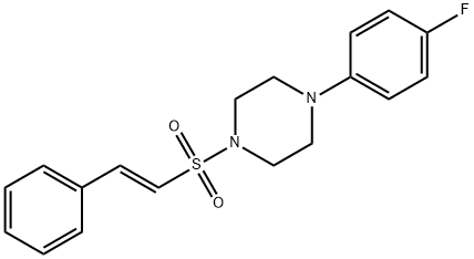 (E)-1-(4-fluorophenyl)-4-(styrylsulfonyl)piperazine Structure