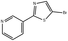 3-(5-溴-2-噻唑基)吡啶,263868-73-1,结构式