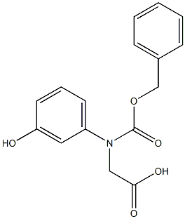 N-Cbz-S-3-hydroxyphenylglycine Struktur