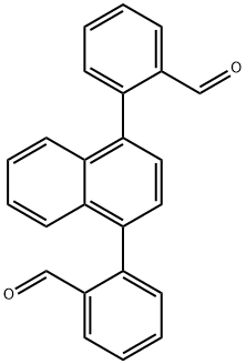 2-[4-(2-formylphenyl)naphthalen-1-yl]benzaldehyde Structure