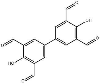 3,3',5,5'-tetraformyl-4,4'-biphenyldiol Struktur
