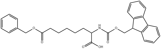 Fmoc-RS-2-Aminosuberic acid 8-(phenylmethyl) ester Structure