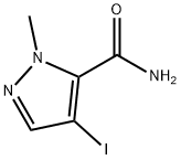 4-Iodo-2-methyl-2H-pyrazole-3-carboxylic acid amide Structure