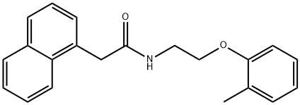 N-[2-(2-methylphenoxy)ethyl]-2-naphthalen-1-ylacetamide Struktur
