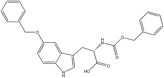 Cbz-D-5-phenylmethoxytryptophan Structure