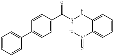 N'-(2-nitrophenyl)-4-biphenylcarbohydrazide Struktur