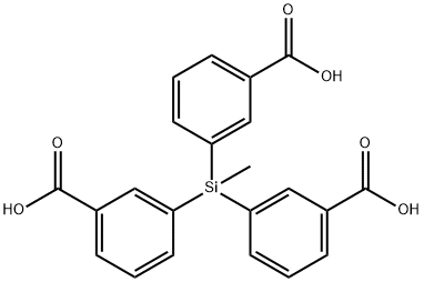 苯甲酸,3,3',3'-(甲基硅基)三-(8CI) 结构式