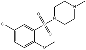 1-((5-chloro-2-methoxyphenyl)sulfonyl)-4-methylpiperazine Structure