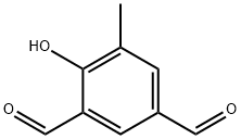 4-hydroxy-5-methyl-1,3-Benzenedicarboxaldehyde,3328-73-2,结构式