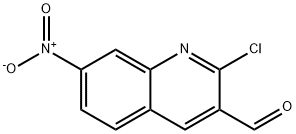 2-クロロ-7-ニトロキノリン-3-カルバルデヒド 化学構造式