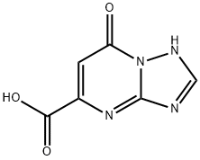 7-氧代-1,7-二氢-[1,2,4]三唑并[1,5-A]嘧啶-5-羧酸, 34102-76-6, 结构式