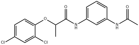 N-(3-acetamidophenyl)-2-(2,4-dichlorophenoxy)propanamide Structure