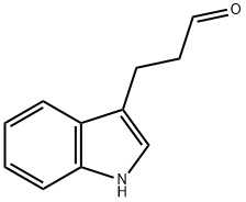 3-(1H-indol-3-yl)propionaldehyde Struktur