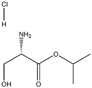 异丙基L-丝氨酸盐酸盐,37592-53-3,结构式