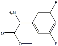 METHYL2-AMINO-2-(3,5-DIFLUOROPHENYL)ACETATE Structure