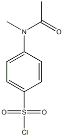 4-(N-methylacetamido)benzene-1-sulfonyl chloride Struktur
