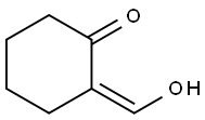 (2Z)-2-(hydroxymethylidene)cyclohexan-1-one 化学構造式