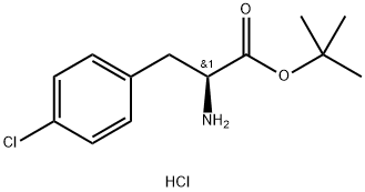 L-4-氯苯丙氨酸叔丁酯盐酸盐, 401791-64-8, 结构式