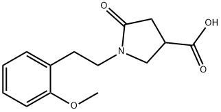 1-[2-(2-Methoxyphenyl)ethyl]-5-oxopyrrolidine-3-carboxylic acid Struktur