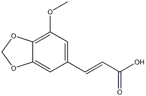 5-methoxy-3,4-methylenedioxycinnamic acid Structure