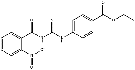ethyl 4-({[(2-nitrobenzoyl)amino]carbonothioyl}amino)benzoate Structure