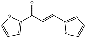 (E)-1,3-di(thiophen-2-yl)prop-2-en-1-one Structure