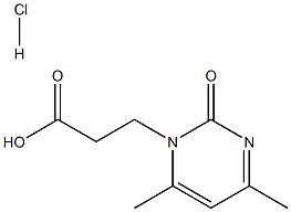 3-(4,6-dimethyl-2-oxopyrimidin-1(2H)-yl)propanoic acid hydrochloride 结构式