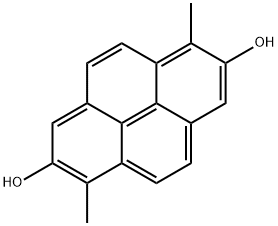 2,7-Dihydroxy-1,6-dimethylpyrene Structure