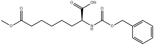 CBZ-S-2-氨基辛二酸-8-甲酯, 47376-56-7, 结构式