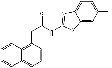 N-(6-fluorobenzo[d]thiazol-2-yl)-2-(naphthalen-1-yl)acetamide Struktur
