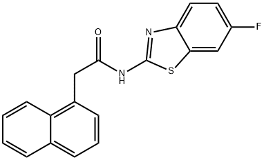 N-(6-fluorobenzo[d]thiazol-2-yl)-2-(naphthalen-1-yl)acetamide Structure