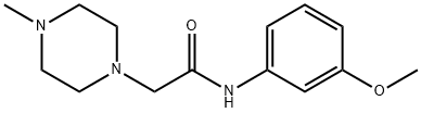 N-(3-methoxyphenyl)-2-(4-methylpiperazin-1-yl)acetamide 结构式