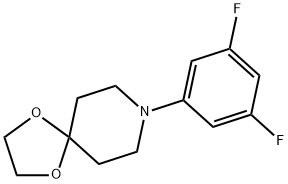 8-(3,5-difluorophenyl)-1,4-dioxa-8-azaspiro[4.5]decane 结构式