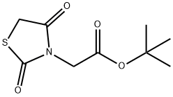 (2,4-Dioxo-thiazolidin-3-yl)-acetic acid tert-butyl ester Structure