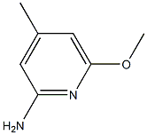 6-甲氧基-4-甲基-2-吡啶胺 结构式