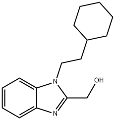 (1-(2-cyclohexylethyl)-1H-benzo[d]imidazol-2-yl)methanol Struktur