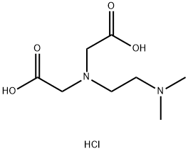 2 - [羧甲基- [ 2 - (二甲氨基)乙基]氨基]乙酸盐酸盐,5394-39-8,结构式