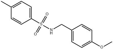 N-[(4-甲氧基苯基)甲基]-4-甲基苯磺酰胺 结构式