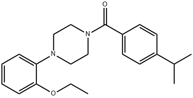 1-(2-ethoxyphenyl)-4-(4-isopropylbenzoyl)piperazine Struktur