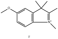 5-methoxy-1,2,3,3-tetramethylindol-1-ium:iodide Struktur