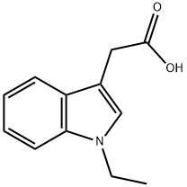 (1-ethyl-1H-indol-3-yl)acetic acid Struktur